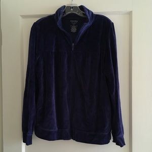 Sonoma Long Sleeve Velour Like Jacket w/pockets